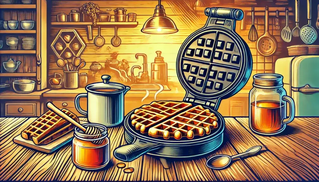 cast iron waffle maker